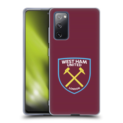 West Ham United FC Crest Full Colour Soft Gel Case for Samsung Galaxy S20 FE / 5G