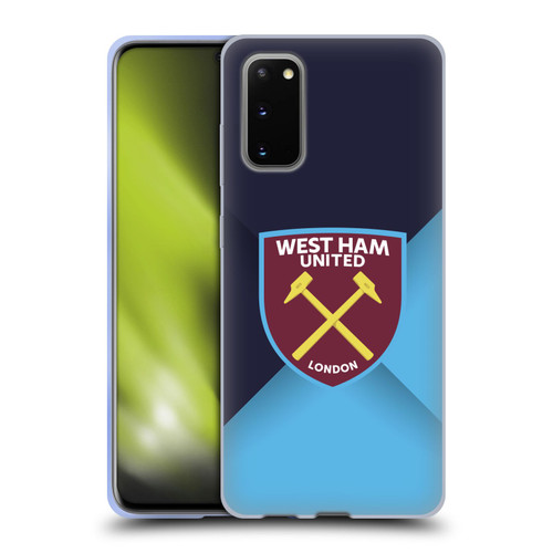 West Ham United FC Crest Blue Gradient Soft Gel Case for Samsung Galaxy S20 / S20 5G