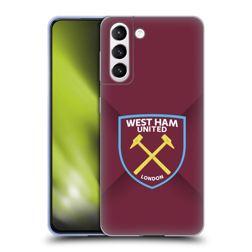 West Ham United FC Crest Gradient Soft Gel Case for Samsung Galaxy S21 5G