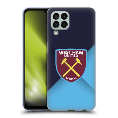 West Ham United FC Crest Blue Gradient Soft Gel Case for Samsung Galaxy M33 (2022)