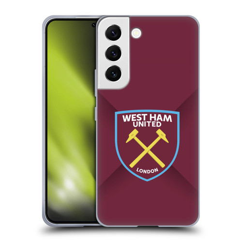 West Ham United FC Crest Gradient Soft Gel Case for Samsung Galaxy S22 5G