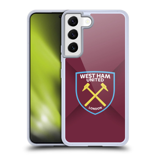 West Ham United FC Crest Gradient Soft Gel Case for Samsung Galaxy S22 5G