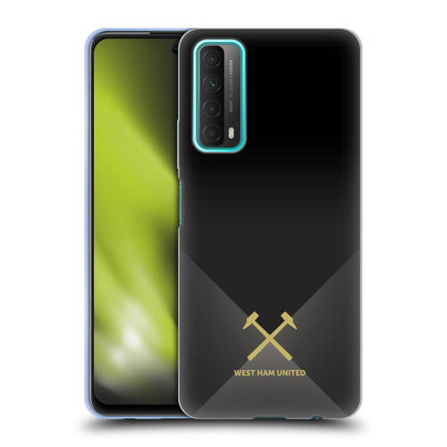 West Ham United FC Hammer Marque Kit Black & Gold Soft Gel Case for Huawei P Smart (2021)