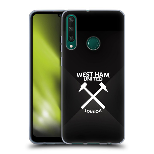 West Ham United FC Hammer Marque Kit Black & White Gradient Soft Gel Case for Huawei Y6p