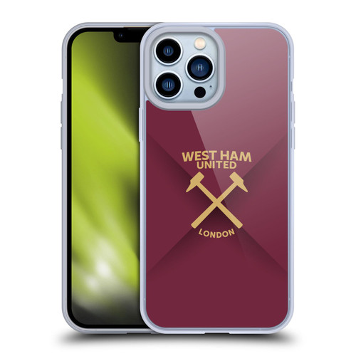 West Ham United FC Hammer Marque Kit Gradient Soft Gel Case for Apple iPhone 13 Pro Max