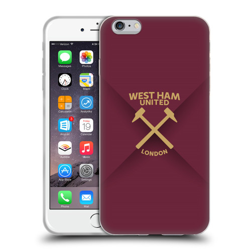 West Ham United FC Hammer Marque Kit Gradient Soft Gel Case for Apple iPhone 6 Plus / iPhone 6s Plus