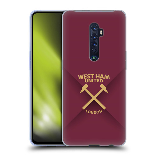 West Ham United FC Hammer Marque Kit Gradient Soft Gel Case for OPPO Reno 2