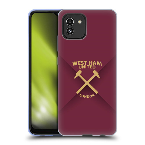 West Ham United FC Hammer Marque Kit Gradient Soft Gel Case for Samsung Galaxy A03 (2021)