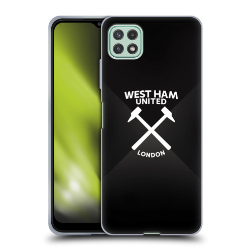 West Ham United FC Hammer Marque Kit Black & White Gradient Soft Gel Case for Samsung Galaxy A22 5G / F42 5G (2021)