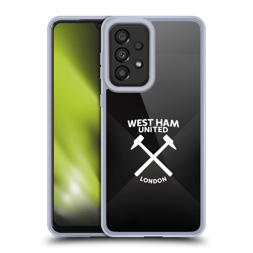 West Ham United FC Hammer Marque Kit Black & White Gradient Soft Gel Case for Samsung Galaxy A33 5G (2022)
