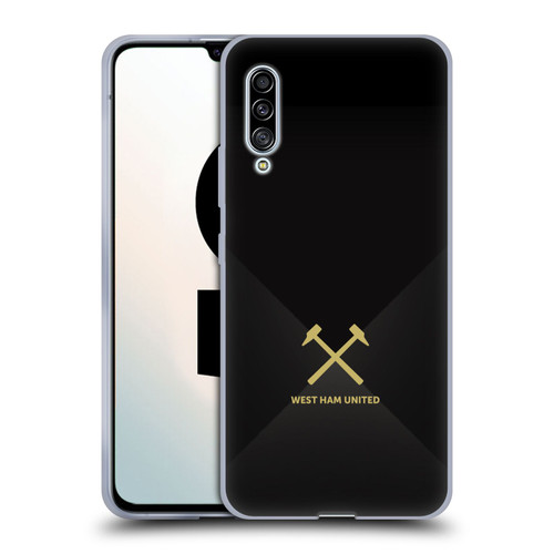 West Ham United FC Hammer Marque Kit Black & Gold Soft Gel Case for Samsung Galaxy A90 5G (2019)