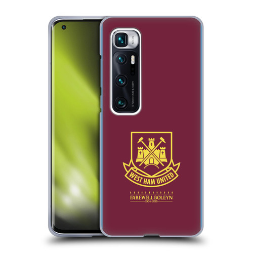 West Ham United FC Retro Crest 2015/16 Final Home Soft Gel Case for Xiaomi Mi 10 Ultra 5G