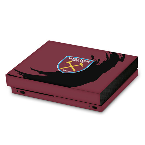 West Ham United FC Art Sweep Stroke Vinyl Sticker Skin Decal Cover for Microsoft Xbox One X Console