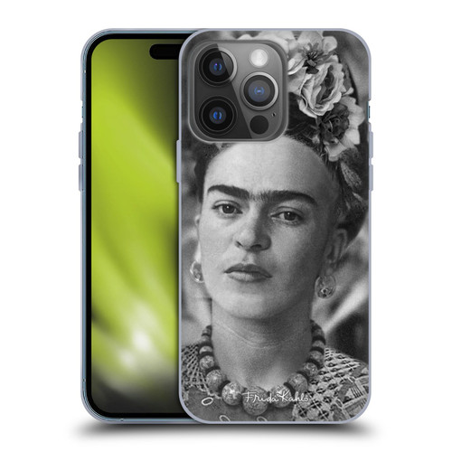 Frida Kahlo Portraits And Quotes Floral Headdress Soft Gel Case for Apple iPhone 14 Pro