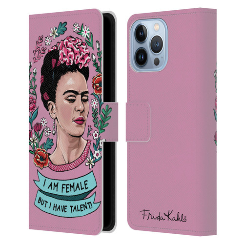 Frida Kahlo Art & Quotes Feminism Leather Book Wallet Case Cover For Apple iPhone 13 Pro Max