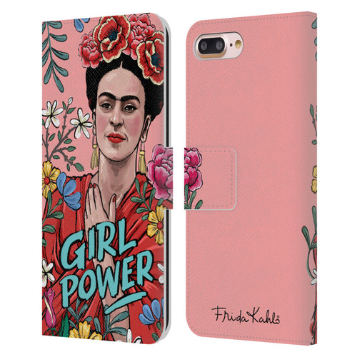 Frida Kahlo Art & Quotes Girl Power Leather Book Wallet Case Cover For Apple iPhone 7 Plus / iPhone 8 Plus