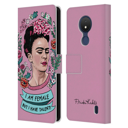 Frida Kahlo Art & Quotes Feminism Leather Book Wallet Case Cover For Nokia C21