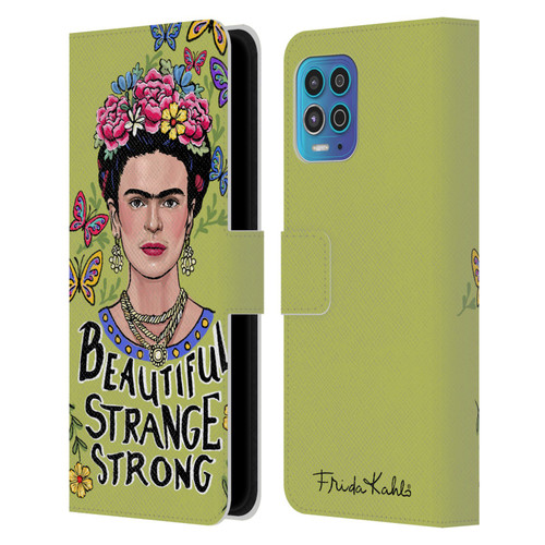 Frida Kahlo Art & Quotes Beautiful Woman Leather Book Wallet Case Cover For Motorola Moto G100