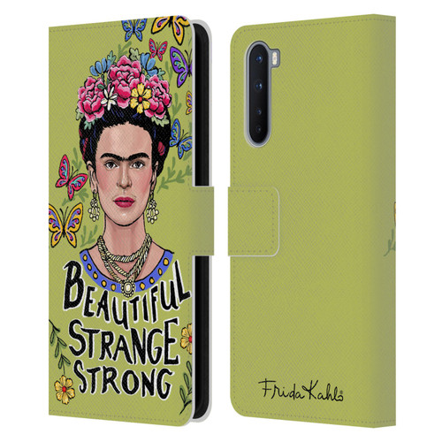 Frida Kahlo Art & Quotes Beautiful Woman Leather Book Wallet Case Cover For OnePlus Nord 5G