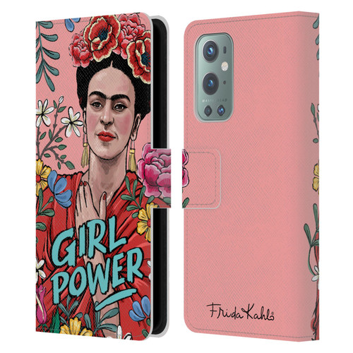 Frida Kahlo Art & Quotes Girl Power Leather Book Wallet Case Cover For OnePlus 9