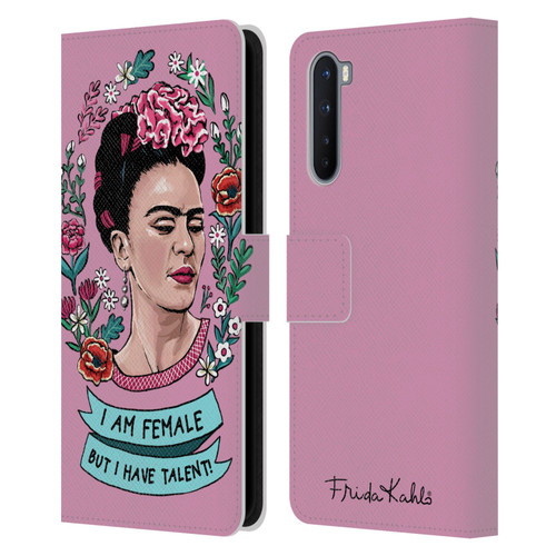 Frida Kahlo Art & Quotes Feminism Leather Book Wallet Case Cover For OnePlus Nord 5G