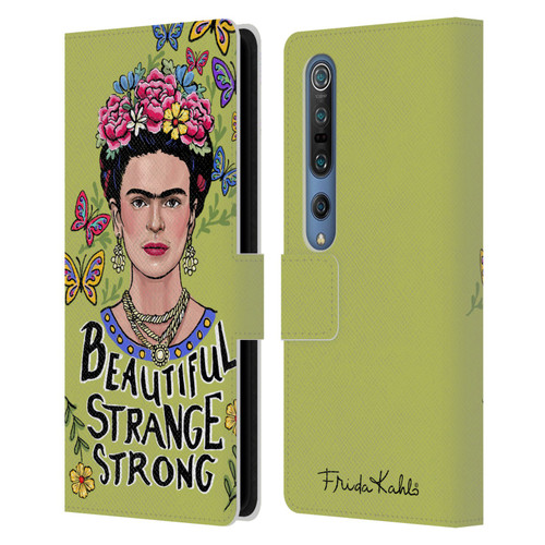 Frida Kahlo Art & Quotes Beautiful Woman Leather Book Wallet Case Cover For Xiaomi Mi 10 5G / Mi 10 Pro 5G