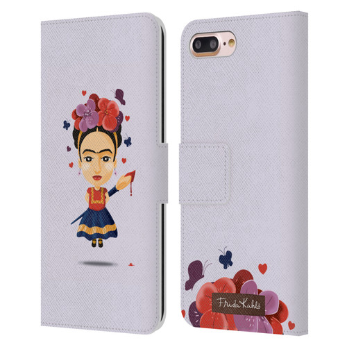 Frida Kahlo Doll Solo Leather Book Wallet Case Cover For Apple iPhone 7 Plus / iPhone 8 Plus