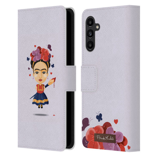 Frida Kahlo Doll Solo Leather Book Wallet Case Cover For Samsung Galaxy A13 5G (2021)
