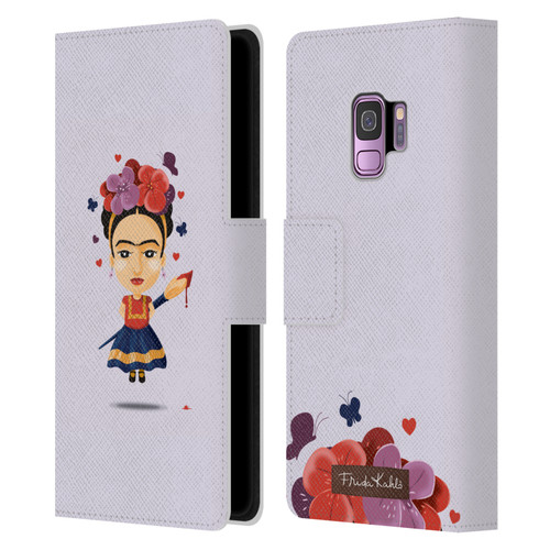 Frida Kahlo Doll Solo Leather Book Wallet Case Cover For Samsung Galaxy S9