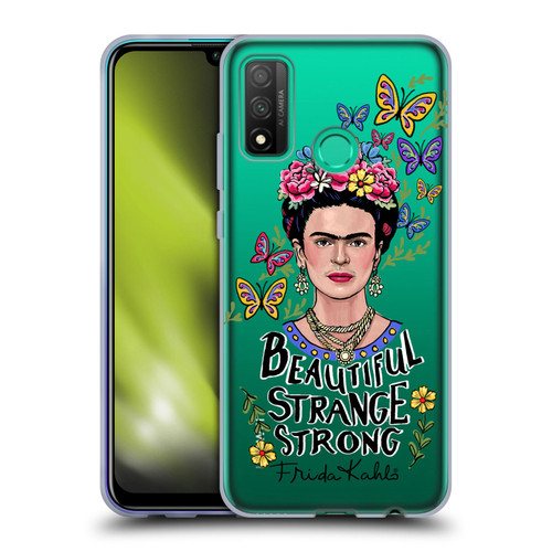 Frida Kahlo Art & Quotes Beautiful Woman Soft Gel Case for Huawei P Smart (2020)