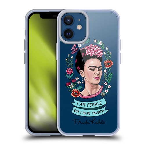 Frida Kahlo Art & Quotes Feminism Soft Gel Case for Apple iPhone 12 Mini