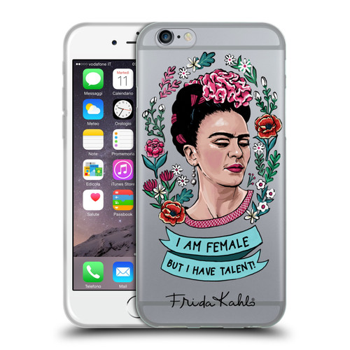 Frida Kahlo Art & Quotes Feminism Soft Gel Case for Apple iPhone 6 / iPhone 6s