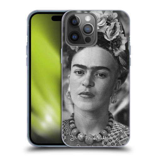 Frida Kahlo Portraits And Quotes Floral Headdress Soft Gel Case for Apple iPhone 14 Pro Max