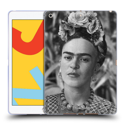 Frida Kahlo Portraits And Quotes Floral Headdress Soft Gel Case for Apple iPad 10.2 2019/2020/2021