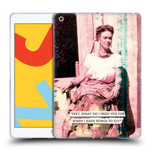 Frida Kahlo Portraits And Quotes Strange Soft Gel Case for Apple iPad 10.2 2019/2020/2021