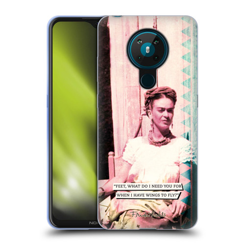 Frida Kahlo Portraits And Quotes Strange Soft Gel Case for Nokia 5.3