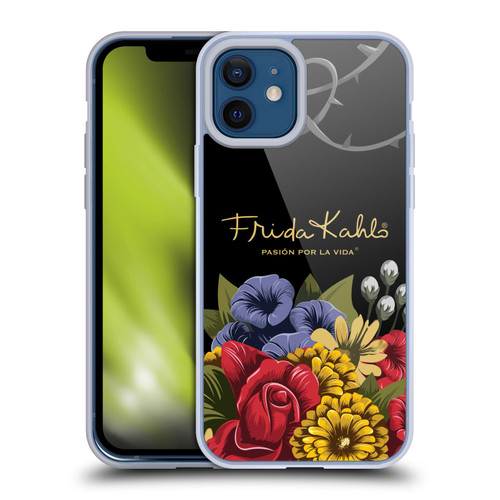 Frida Kahlo Red Florals Efflorescence Soft Gel Case for Apple iPhone 12 / iPhone 12 Pro