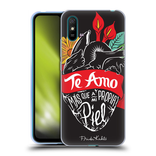 Frida Kahlo Typography Heart Soft Gel Case for Xiaomi Redmi 9A / Redmi 9AT