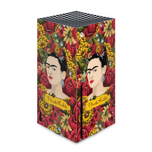 Frida Kahlo Floral Portrait Pattern Vinyl Sticker Skin Decal Cover for Microsoft Xbox Series X