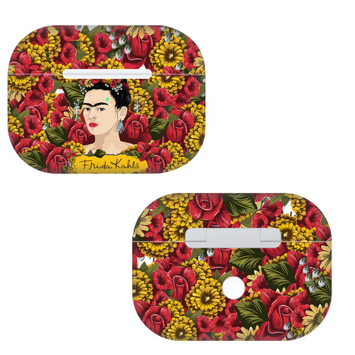 Frida Kahlo Floral Portrait Pattern Vinyl Sticker Skin Decal Cover for Apple AirPods Pro Charging Case