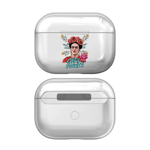 Frida Kahlo Portraits Girl Power Clear Hard Crystal Cover Case for Apple AirPods Pro Charging Case