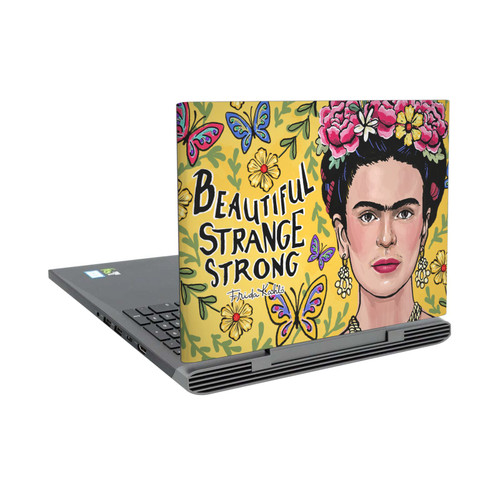 Frida Kahlo Floral Beautiful Woman Vinyl Sticker Skin Decal Cover for Dell Inspiron 15 7000 P65F