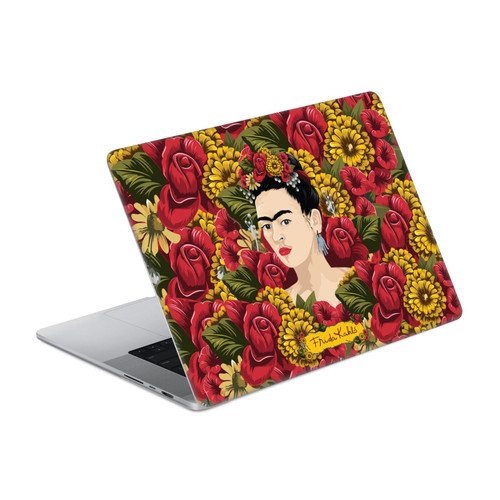 Frida Kahlo Floral Portrait Pattern Vinyl Sticker Skin Decal Cover for Apple MacBook Pro 14" A2442