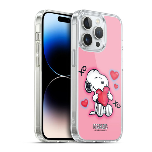 Peanuts Snoopy Boardwalk Airbrush XOXO Soft Gel Case for Apple iPhone 14 Pro & MagSafe