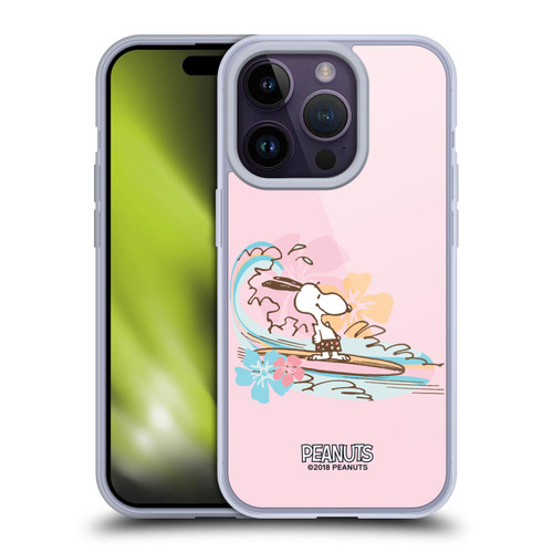 Peanuts Beach Snoopy Surf Soft Gel Case for Apple iPhone 14 Pro