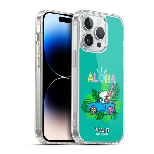 Peanuts Snoopy Aloha Disco Tropical Surf Soft Gel Case for Apple iPhone 14 Pro & MagSafe