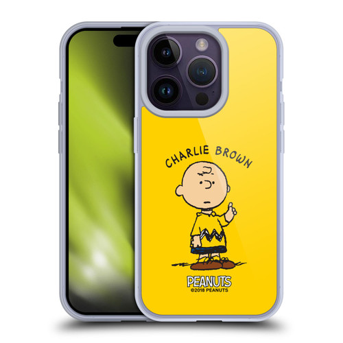 Peanuts Characters Charlie Brown Soft Gel Case for Apple iPhone 14 Pro & MagSafe