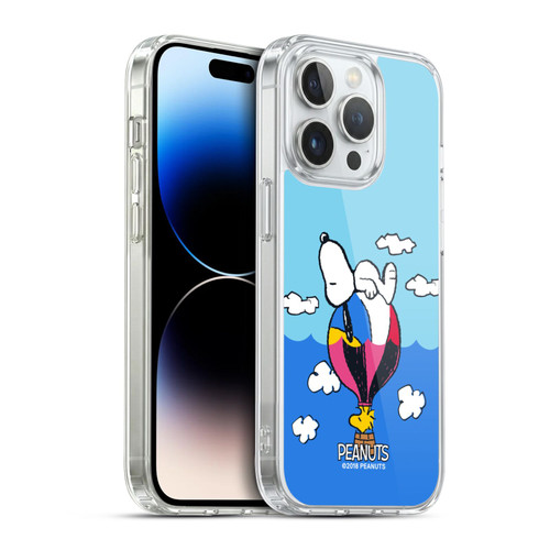 Peanuts Halfs And Laughs Snoopy & Woodstock Balloon Soft Gel Case for Apple iPhone 14 Pro & MagSafe