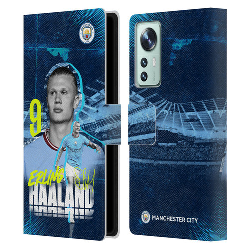 Manchester City Man City FC 2022/23 First Team Erling Haaland Leather Book Wallet Case Cover For Xiaomi 12