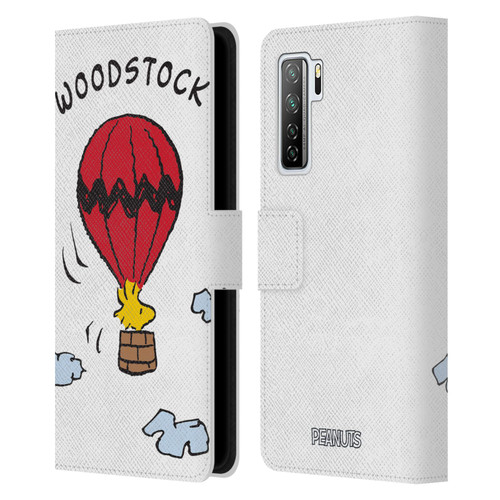 Peanuts Characters Woodstock Leather Book Wallet Case Cover For Huawei Nova 7 SE/P40 Lite 5G